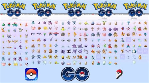 pokemon go pokedex full list.